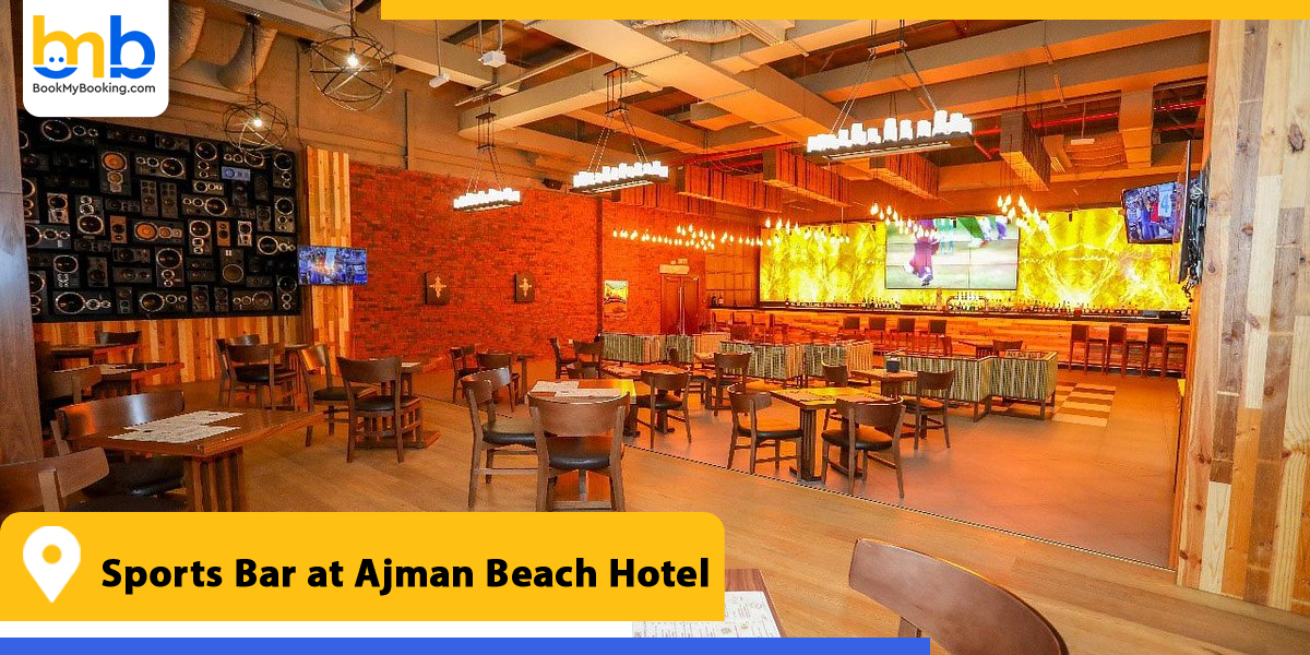 sports bar at ajman beach hotel from bookmybooking