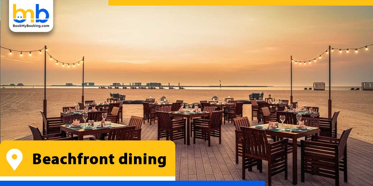 beachfront dining from bookmybooking